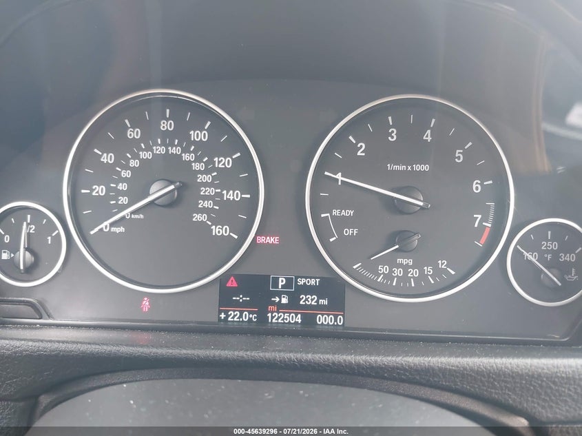 2014 BMW 3er VIN WBA3C3C55EP661015 IAAI salvage auction — LEFT SIDE, Clear (Massachusetts), sold $1,350 on 2026-07-31 (photo 7)
