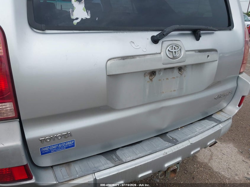 2003 Toyota 4runner VIN JTEZT17RX30007658 IAAI salvage auction — NORMAL WEAR, Original (Texas), sold $2,450 on 2026-07-29 (photo 6)