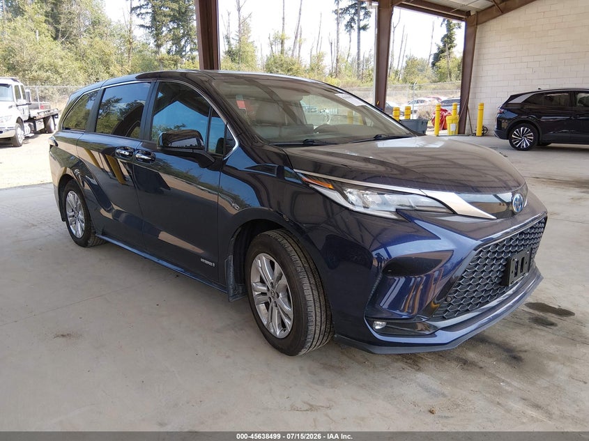2021 Toyota Sienna VIN 5TDXSKFC4MS006506 IAAI salvage auction — SIDE, Bill Of Sale (Washington), sold $14,400 on 2026-08-02 (photo 1)