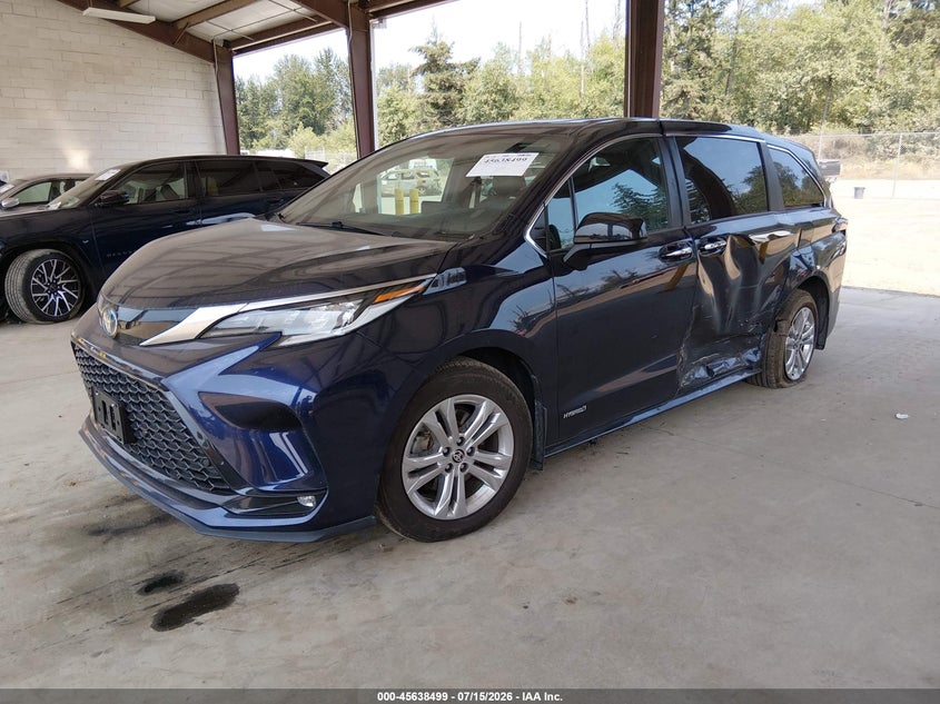 2021 Toyota Sienna VIN 5TDXSKFC4MS006506 IAAI salvage auction — SIDE, Bill Of Sale (Washington), sold $14,400 on 2026-08-02 (photo 2)