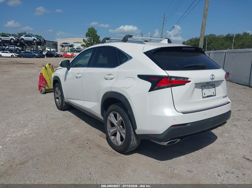 2017 Lexus Nx VIN JTJYARBZ7H2083472 IAAI salvage auction — NORMAL WEAR, Clear (Florida), sold $10,400 on 2026-07-28 (photo 3)
