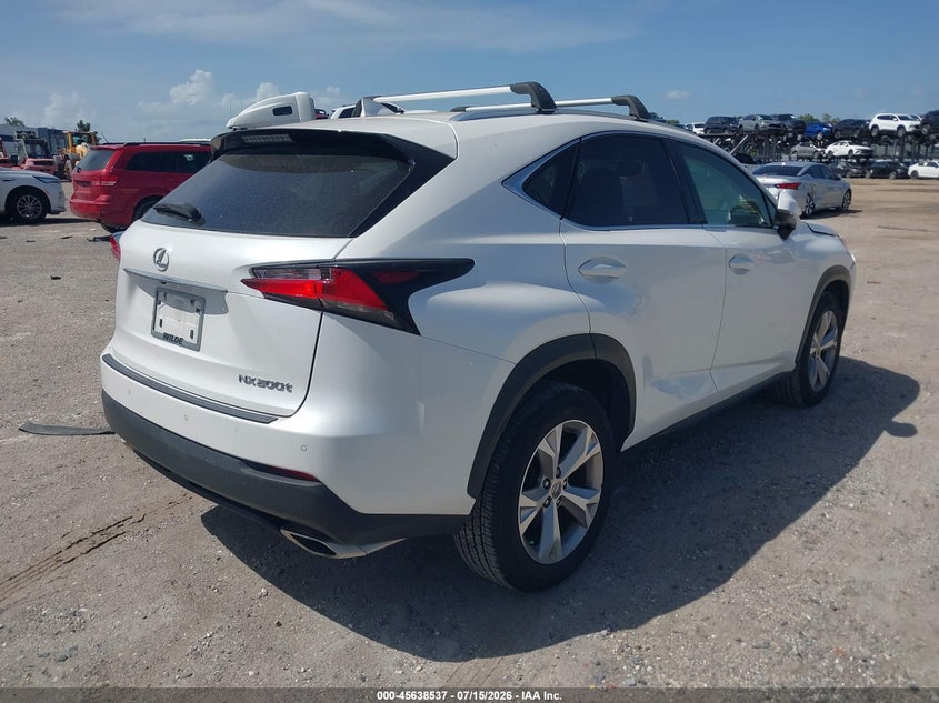 2017 Lexus Nx VIN JTJYARBZ7H2083472 IAAI salvage auction — NORMAL WEAR, Clear (Florida), sold $10,400 on 2026-07-28 (photo 4)