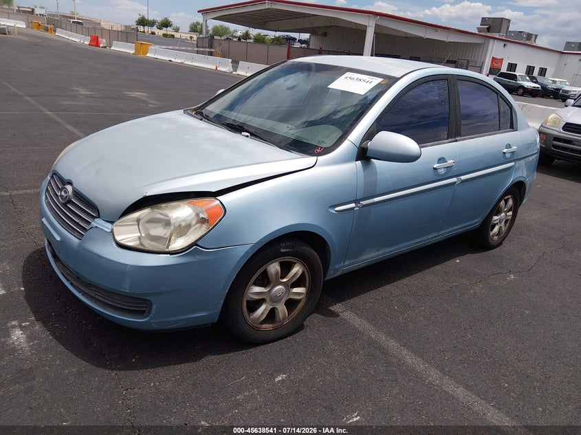 2006 Hyundai Accent VIN KMHCN46C06U007972 IAAI salvage auction — NORMAL WEAR, Clear (Nevada), sold $575 on 2026-07-17 (photo 2)