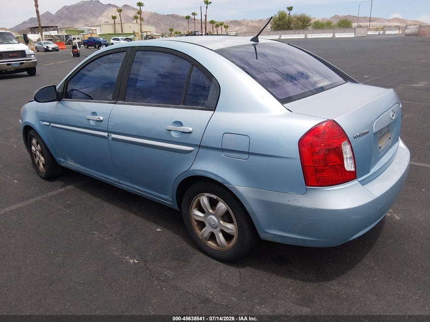 2006 Hyundai Accent VIN KMHCN46C06U007972 IAAI salvage auction — NORMAL WEAR, Clear (Nevada), sold $575 on 2026-07-17 (photo 3)