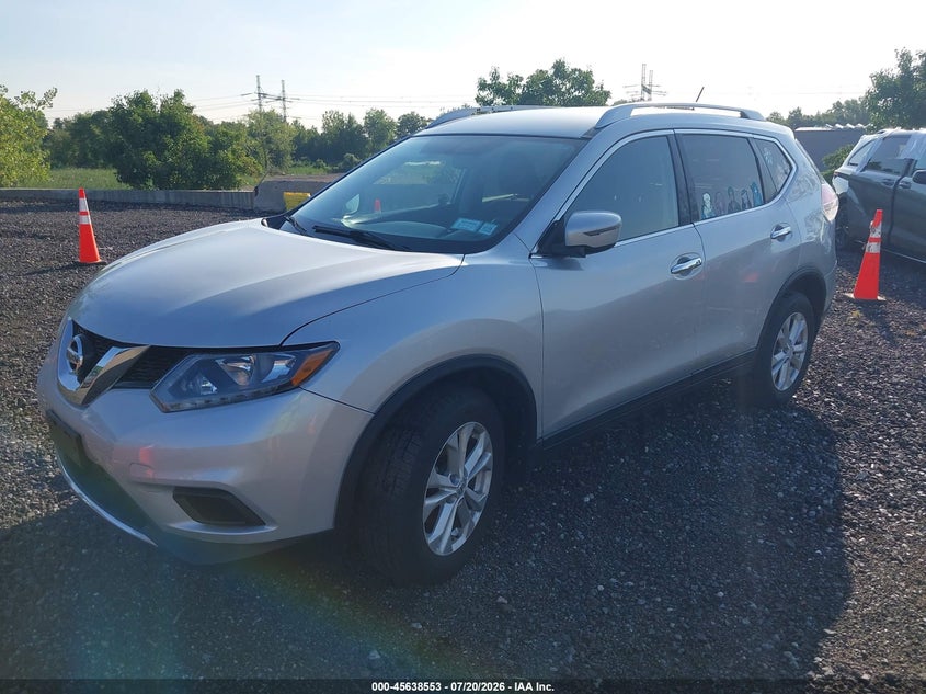 2016 Nissan Rogue VIN KNMAT2MVXGP599908 IAAI salvage auction — NORMAL WEAR, Clear (New York), sold $875 on 2026-07-28 (photo 2)