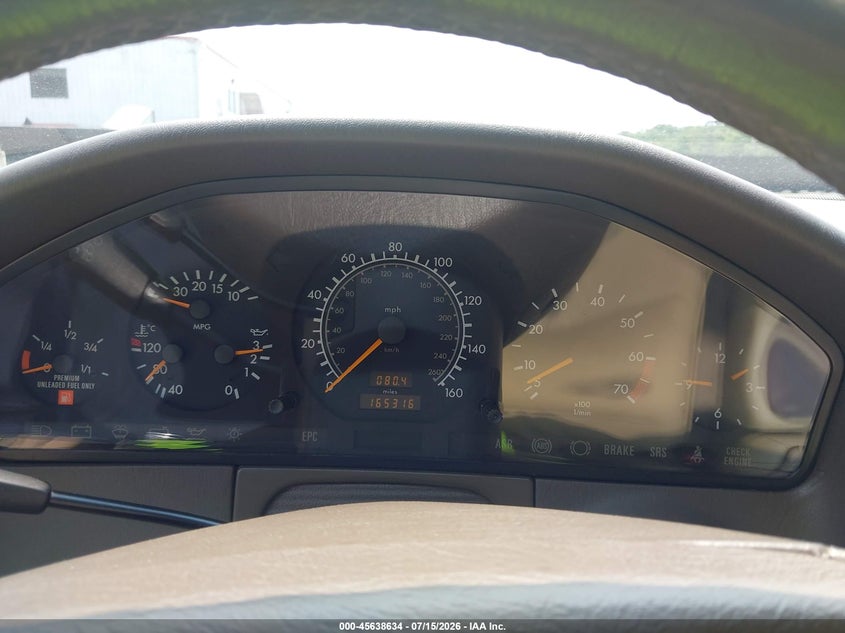 1996 Mercedes-benz S-klasse VIN WDBGA51E5TA311908 IAAI salvage auction — FRONT END, Salvage - Greater Than 75% (Maryland), sold $12,700 on 2026-08-01 (photo 7)