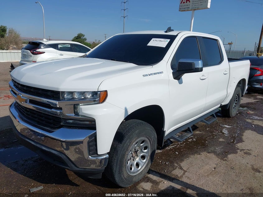 2021 Chevrolet Silverado VIN 1GCPWCED4MZ414863 IAAI salvage auction — LEFT FRONT, Salvage (New Mexico), sold $12,600 on 2026-08-24 (photo 2)