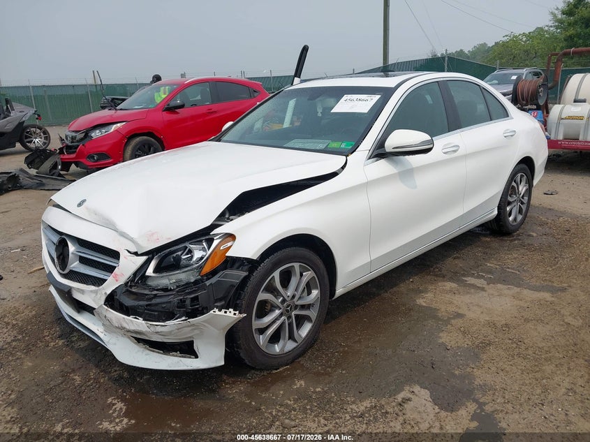 2018 Mercedes-benz C-klasse VIN 55SWF4KB7JU244549 IAAI salvage auction — LEFT FRONT, Wait Title, sold $5,700 on 2026-08-12 (photo 2)