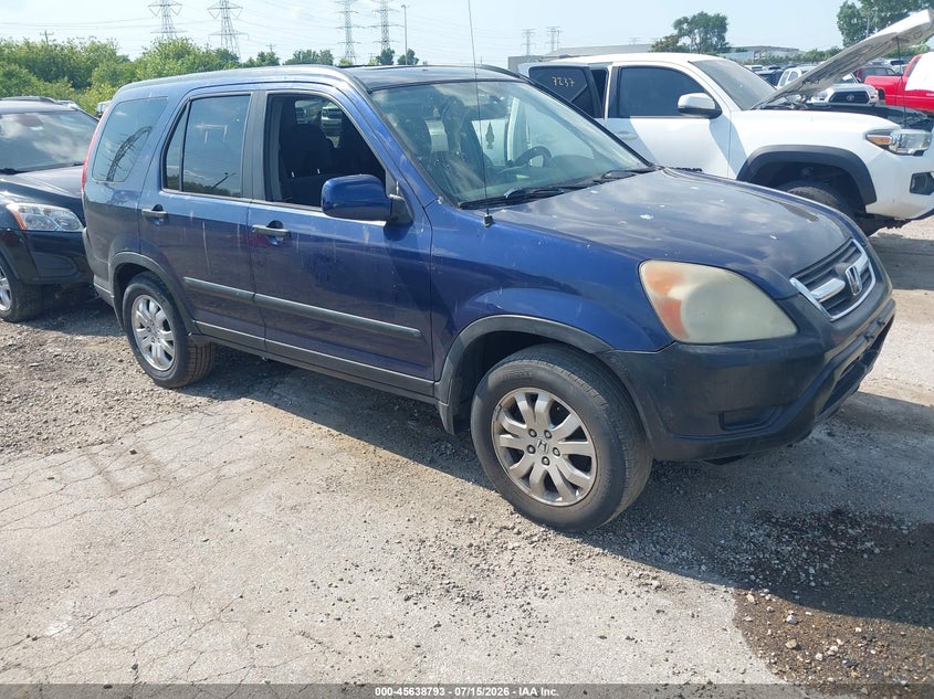 2005 Honda Cr-v VIN JHLRD78825C003859 IAAI salvage auction — NORMAL WEAR, Clear (Illinois), sold $350 on 2026-07-29 (photo 1)