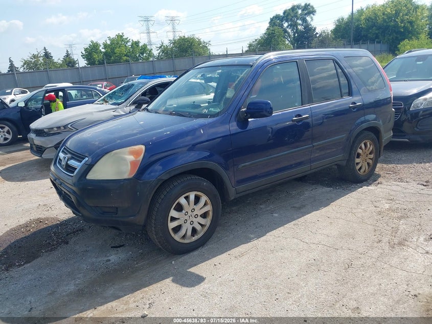2005 Honda Cr-v VIN JHLRD78825C003859 IAAI salvage auction — NORMAL WEAR, Clear (Illinois), sold $350 on 2026-07-29 (photo 2)