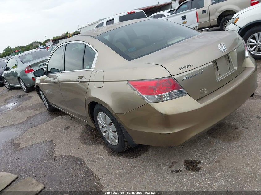 2009 Honda Accord VIN JHMCP26369C012475 IAAI salvage auction — FRONT END, Salvage (Texas), sold $1,550 on 2026-08-01 (photo 3)