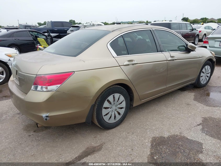 2009 Honda Accord VIN JHMCP26369C012475 IAAI salvage auction — FRONT END, Salvage (Texas), sold $1,550 on 2026-08-01 (photo 4)