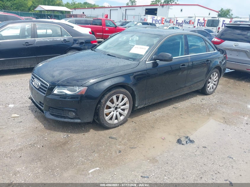 2010 Audi A4 VIN WAUFFAFL6AN050936 IAAI salvage auction — NORMAL WEAR, Clear (Illinois), sold $25 on 2026-07-29 (photo 2)