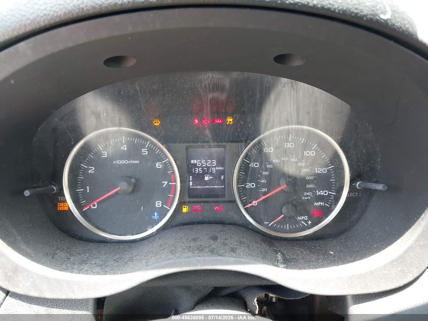 2015 Subaru Xv crosstrek VIN JF2GPACC9F9257086 IAAI salvage auction — NORMAL WEAR, Clear (Virginia), sold $400 on 2026-07-31 (photo 7)