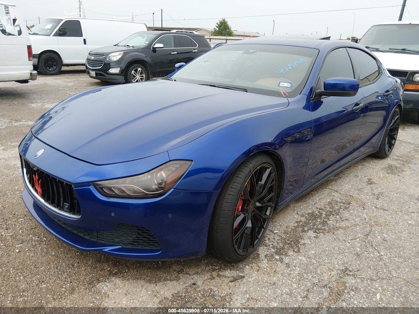 2015 Maserati Ghibli VIN ZAM57RTA5F1150985 IAAI salvage auction — NORMAL WEAR, Original (Texas), sold $5,350 on 2026-08-12 (photo 2)