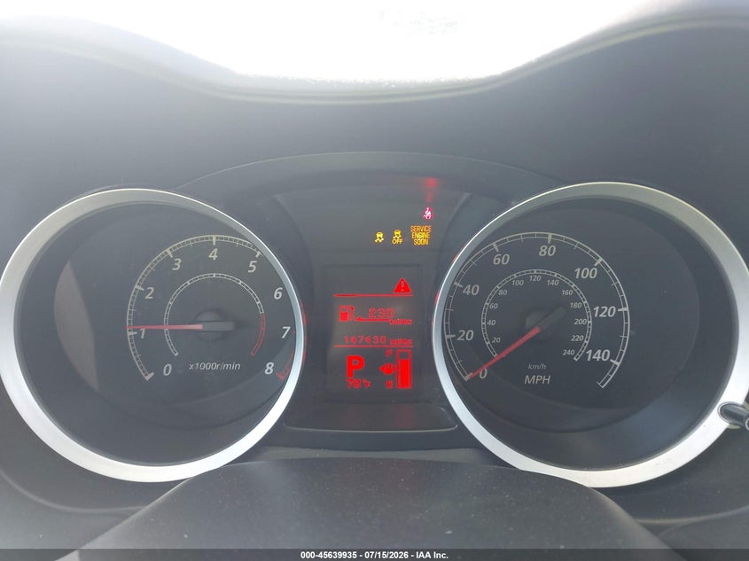 2014 Mitsubishi Lancer VIN JA32U2FU9EU004632 IAAI salvage auction — NORMAL WEAR, Clear (Virginia), sold $400 on 2026-07-27 (photo 7)