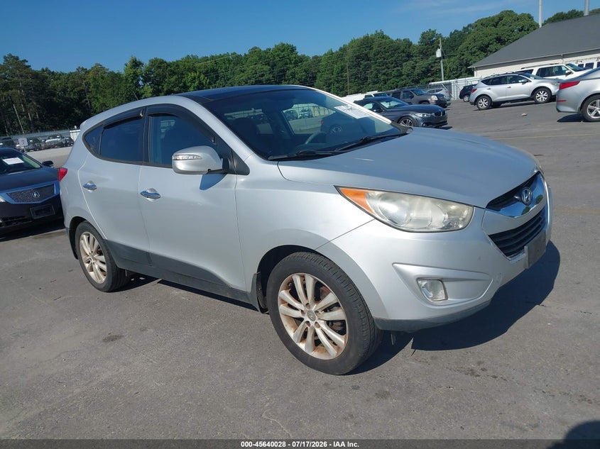 2013 Hyundai Tucson VIN KM8JU3AC4DU666159 IAAI salvage auction — NORMAL WEAR, Clear (Georgia), sold $1,250 on 2026-07-29 (photo 1)