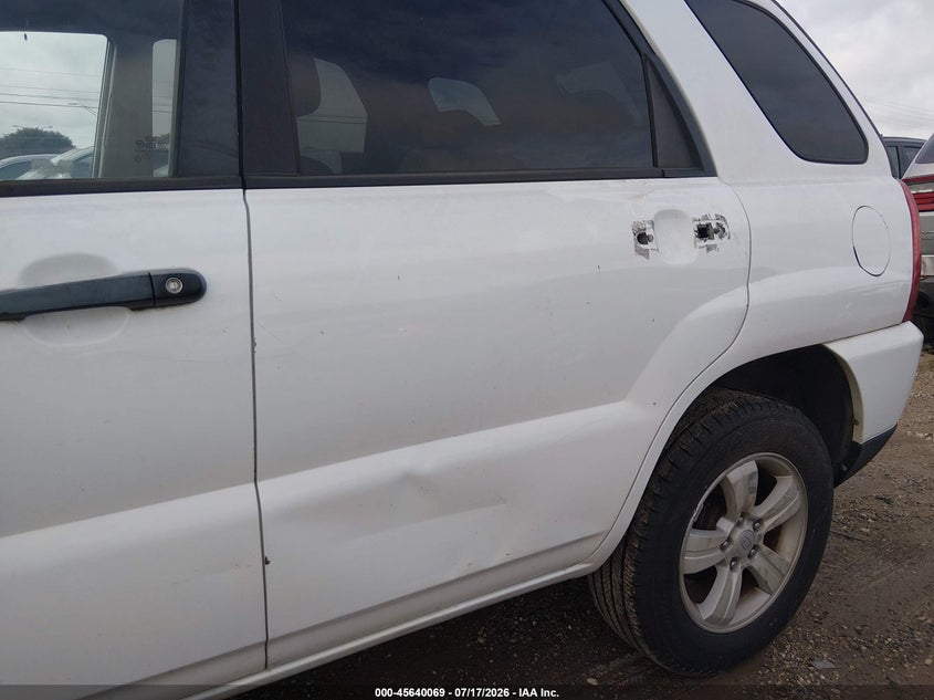 2009 Kia Sportage VIN KNDJF724097590734 IAAI salvage auction — NORMAL WEAR, Original (Texas), sold $875 on 2026-07-29 (photo 6)