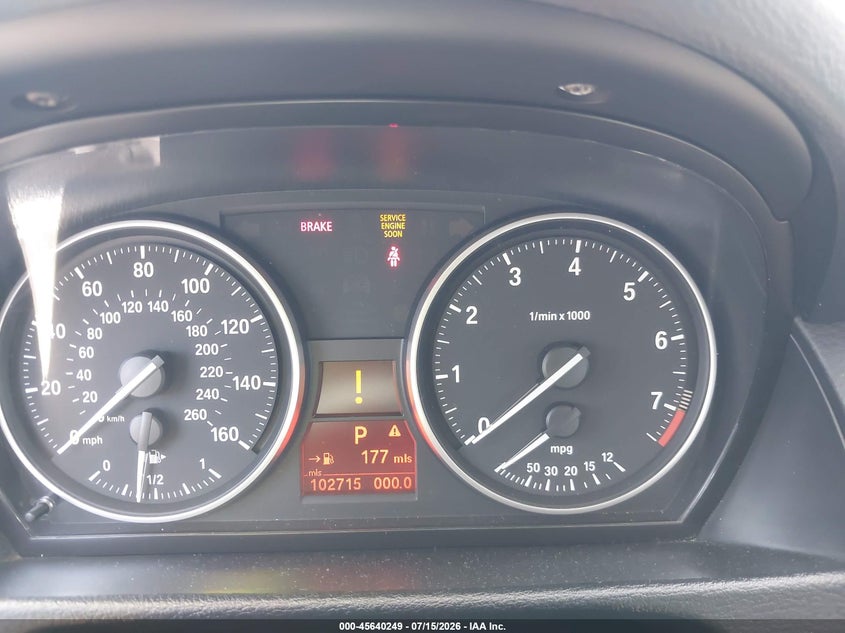 2013 BMW X1 VIN WBAVL1C57DVR83386 IAAI salvage auction — NORMAL WEAR, Clear - Dealer Only (California), sold $575 on 2026-07-22 (photo 7)