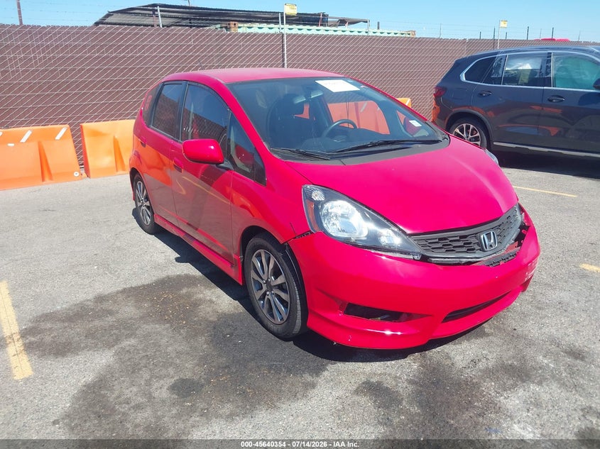 2012 Honda Fit VIN JHMGE8H5XCC009661 IAAI salvage auction — LEFT FRONT, Salvage (California), sold $1,950 on 2026-07-27 (photo 1)