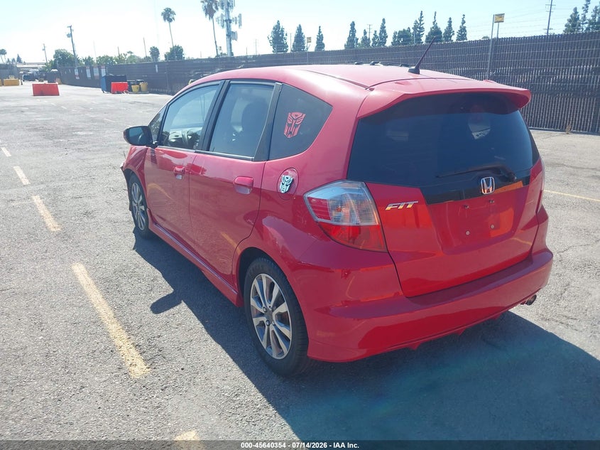 2012 Honda Fit VIN JHMGE8H5XCC009661 IAAI salvage auction — LEFT FRONT, Salvage (California), sold $1,950 on 2026-07-27 (photo 3)