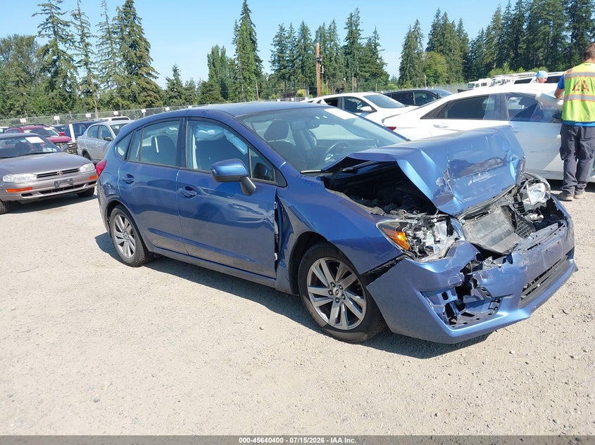 2016 Subaru Impreza VIN JF1GPAB60G8256240 IAAI salvage auction — NORMAL WEAR, Clear (Washington), sold $425 on 2026-07-29 (photo 1)