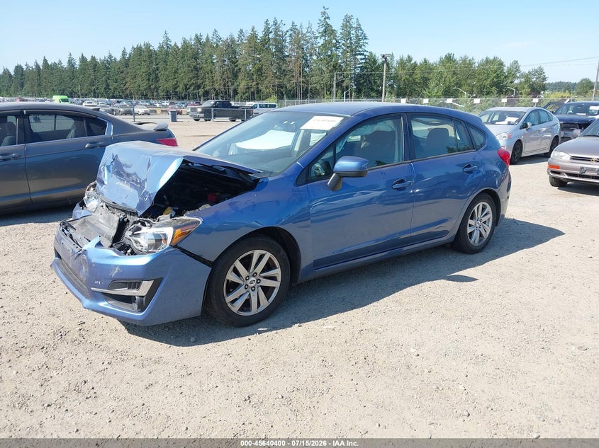 2016 Subaru Impreza VIN JF1GPAB60G8256240 IAAI salvage auction — NORMAL WEAR, Clear (Washington), sold $425 on 2026-07-29 (photo 2)