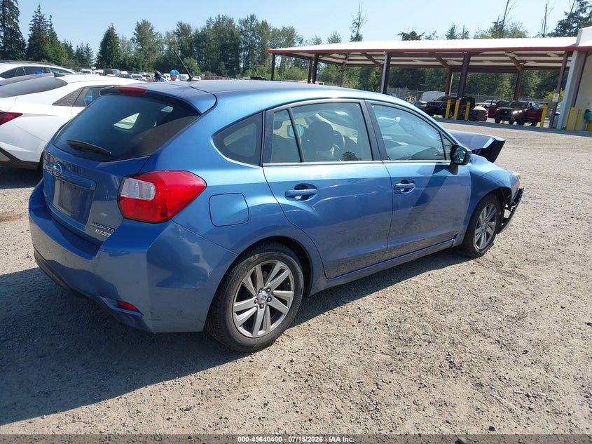 2016 Subaru Impreza VIN JF1GPAB60G8256240 IAAI salvage auction — NORMAL WEAR, Clear (Washington), sold $425 on 2026-07-29 (photo 4)