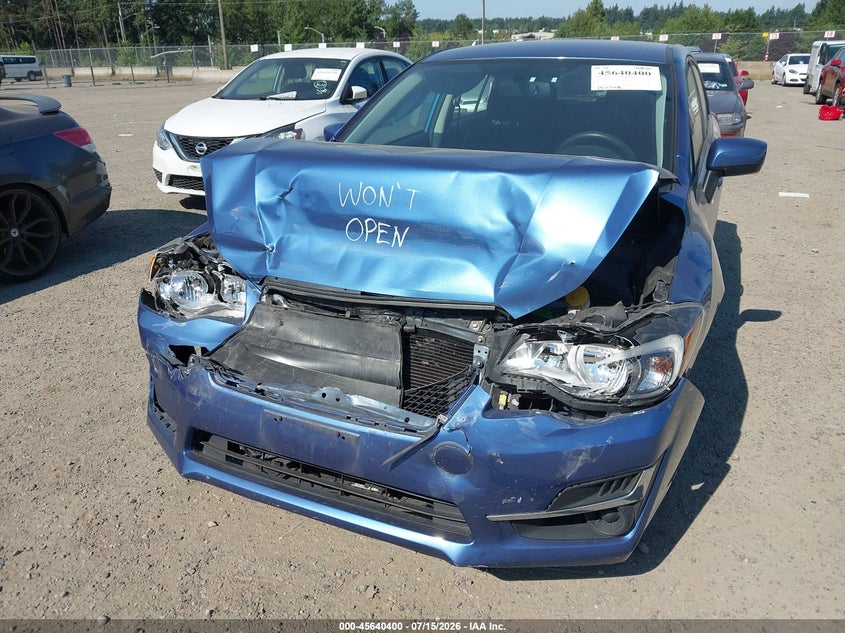 2016 Subaru Impreza VIN JF1GPAB60G8256240 IAAI salvage auction — NORMAL WEAR, Clear (Washington), sold $425 on 2026-07-29 (photo 6)
