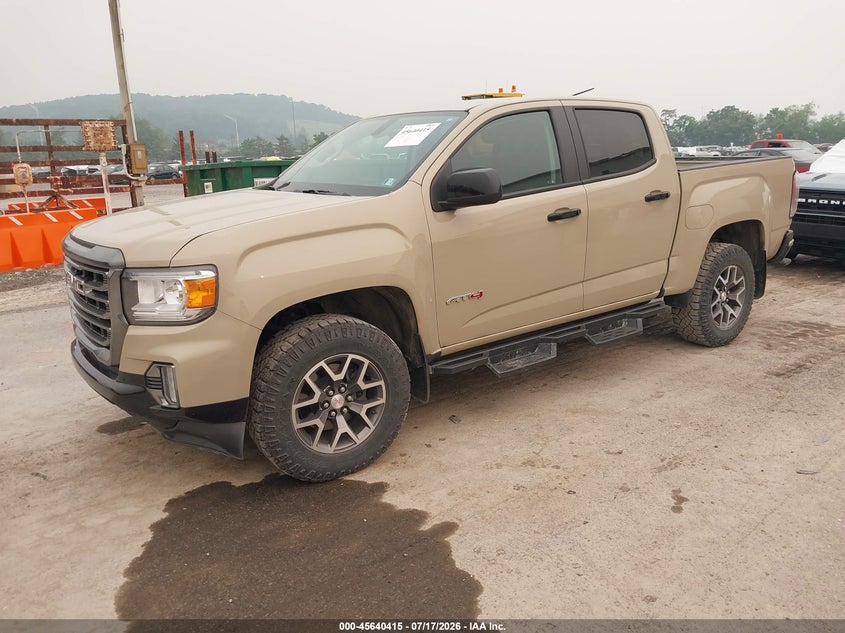 2022 Gmc Canyon VIN 1GTG6FEN8N1145583 IAAI salvage auction — STORM DAMAGE, Salvage (Pennsylvania), sold $9,600 on 2026-07-24 (photo 2)