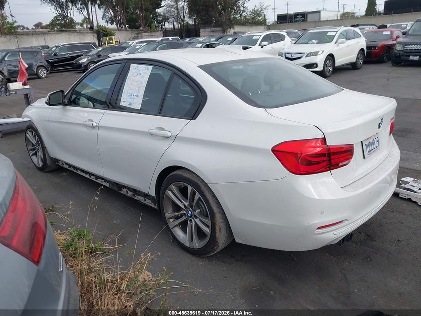 2016 BMW 3er VIN WBA8E9G56GNT86041 IAAI salvage auction — FRONT END, Wait Title, sold $2,075 on 2026-08-12 (photo 3)