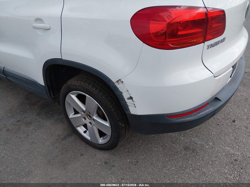 2013 Volkswagen Tiguan VIN WVGBV7AX6DW510401 IAAI salvage auction — FRONT & REAR, Original (Texas), sold $700 on 2026-07-29 (photo 6)