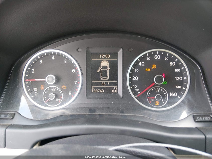 2013 Volkswagen Tiguan VIN WVGBV7AX6DW510401 IAAI salvage auction — FRONT & REAR, Original (Texas), sold $700 on 2026-07-29 (photo 7)