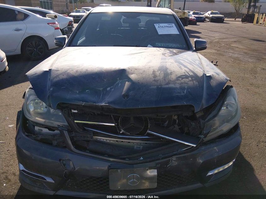 2013 Mercedes-benz C-klasse VIN WDDGF4HB3DA789972 IAAI salvage auction — FRONT END, Salvage Certificate (California), sold $425 on 2026-07-24 (photo 6)