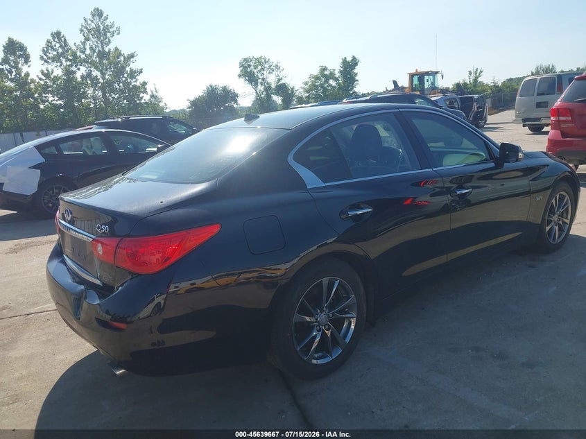 2017 Infiniti Q50 VIN JN1EV7AP2HM740605 IAAI salvage auction — NORMAL WEAR, Clear (Missouri), sold $3,425 on 2026-07-28 (photo 4)