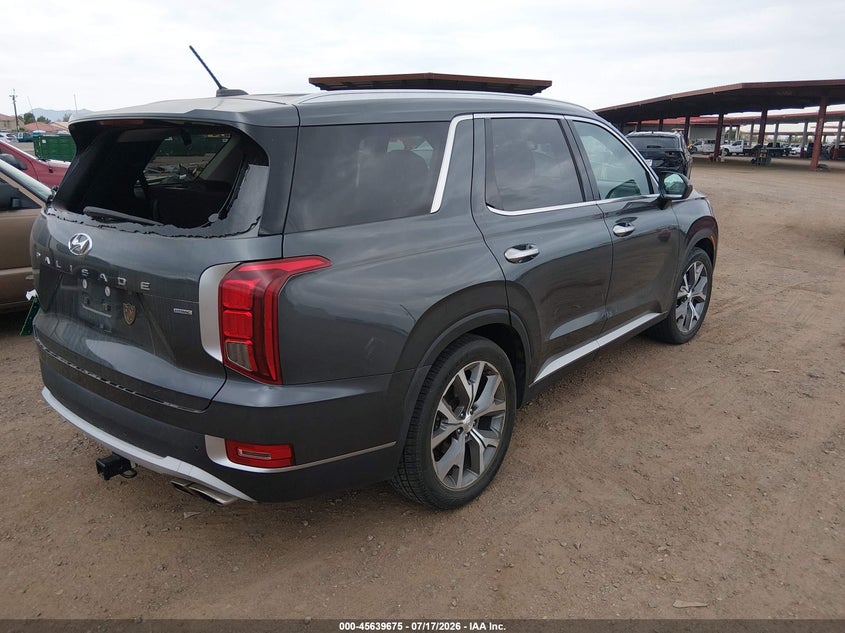 2022 Hyundai Palisade VIN KM8R3DHE7NU445269 IAAI salvage auction — REAR END, Salvage Title, sold $7,500 on 2026-08-20 (photo 4)