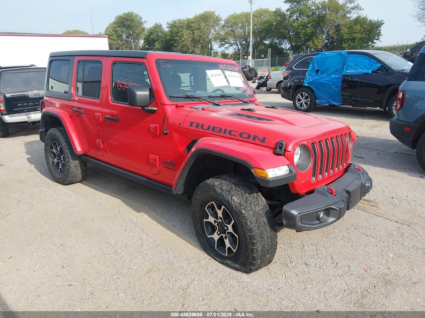 2021 Jeep Wrangler / VIN 1C4HJXFN3MW605953 — IAAI salvage auction photo