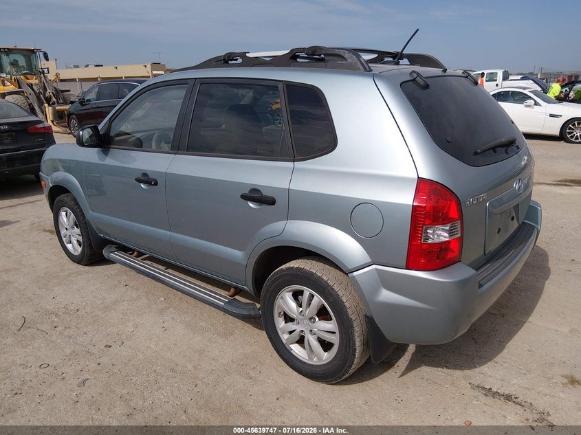 2009 Hyundai Tucson VIN KM8JM12B59U040993 IAAI salvage auction — NORMAL WEAR, Clear (Kansas), sold $275 on 2026-07-31 (photo 3)