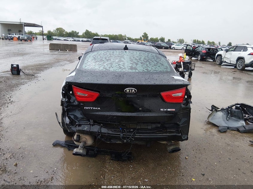 2014 Kia Optima VIN 5XXGR4A67EG310960 IAAI salvage auction — FRONT & REAR, Salvage (Texas), sold $25 on 2026-07-29 (photo 6)
