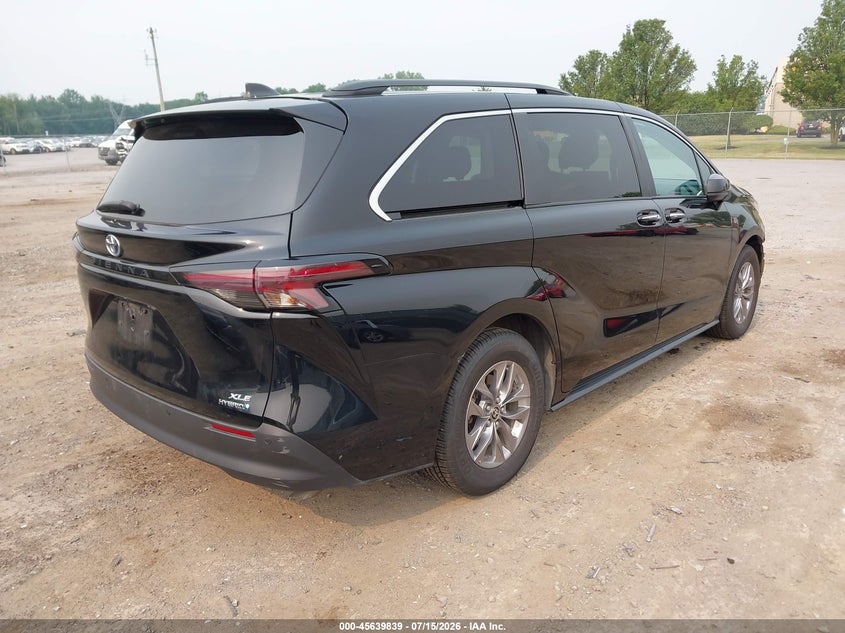 2024 Toyota Sienna VIN 5TDYRKEC9RS205625 IAAI salvage auction — FRONT END, Original (Ohio), sold $8,900 on 2026-07-23 (photo 4)