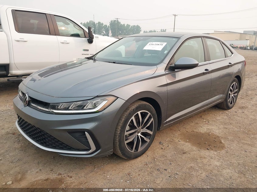 2025 Volkswagen Jetta VIN 3VW7X7BU6SM013769 IAAI salvage auction — HAIL, Clear (Indiana), sold $7,600 on 2026-07-24 (photo 2)