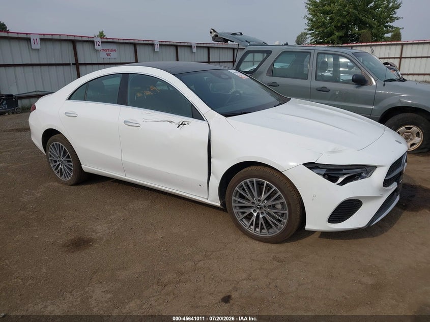 2025 Mercedes-benz Cla-class VIN W1K5J4GB2SN515062 IAAI salvage auction — LEFT FRONT, Enterprise Vehicles Clear Only (Florida), sold $16,500 on 2026-07-29 (photo 1)