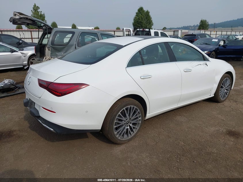 2025 Mercedes-benz Cla-class VIN W1K5J4GB2SN515062 IAAI salvage auction — LEFT FRONT, Enterprise Vehicles Clear Only (Florida), sold $16,500 on 2026-07-29 (photo 4)