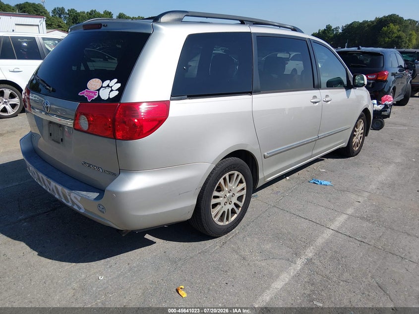 2008 Toyota Sienna VIN 5TDZK22C48S152375 IAAI salvage auction — NORMAL WEAR, Clear-Dealer Only (North Carolina), sold $400 on 2026-07-29 (photo 4)