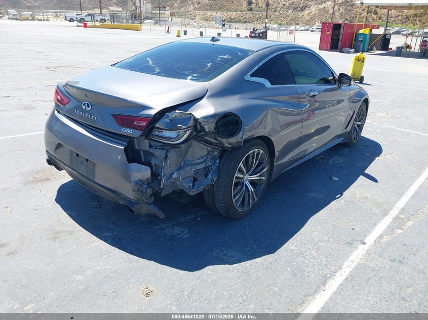 2017 Infiniti Q60 VIN JN1CV7EK5HM110339 IAAI salvage auction — RIGHT REAR, Salvage (California), sold $1,950 on 2026-07-29 (photo 4)