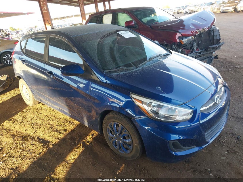 2017 Hyundai Accent VIN KMHCT5AE9HU336970 IAAI salvage auction — REAR END, Salvage Title, sold $1,650 on 2026-07-29 (photo 1)