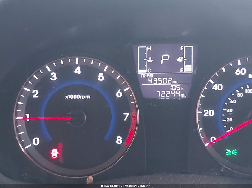 2017 Hyundai Accent VIN KMHCT5AE9HU336970 IAAI salvage auction — REAR END, Salvage Title, sold $1,650 on 2026-07-29 (photo 7)