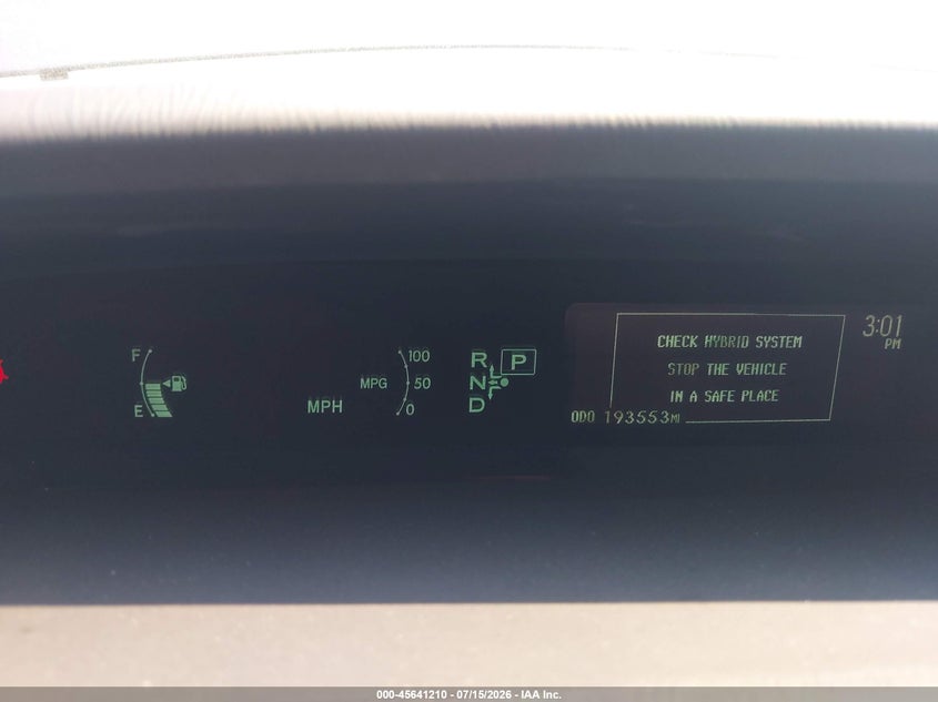 2013 Toyota Prius VIN JTDKN3DU0D1716888 IAAI salvage auction — FRONT END, Salvage Title, sold $575 on 2026-08-01 (photo 7)