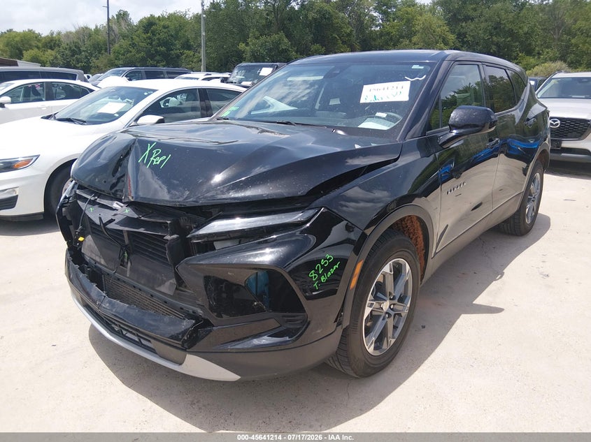2025 Chevrolet Blazer VIN 3GNKBHR43SS183713 IAAI salvage auction — FRONT END, Enterprise Vehicles Clear Only (Minnesota), sold $13,300 on 2026-07-29 (photo 2)