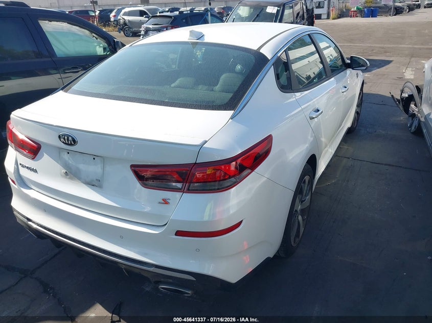 2020 Kia Optima VIN 5XXGT4L39LG405540 IAAI salvage auction — UNDERCARRIAGE, Salvage Title, sold $3,100 on 2026-09-02 (photo 4)